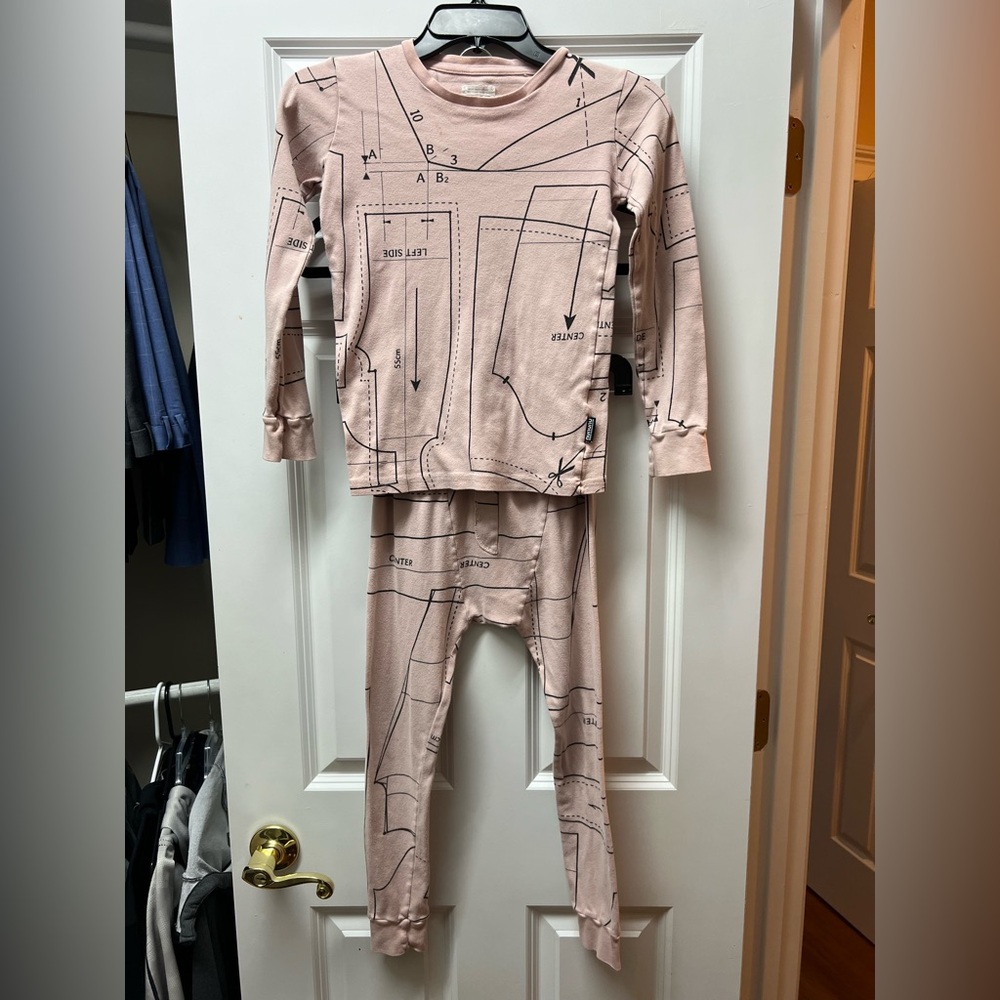 Nununu Sewing Pattern Loungewear Size 8-9 Powder Pink
